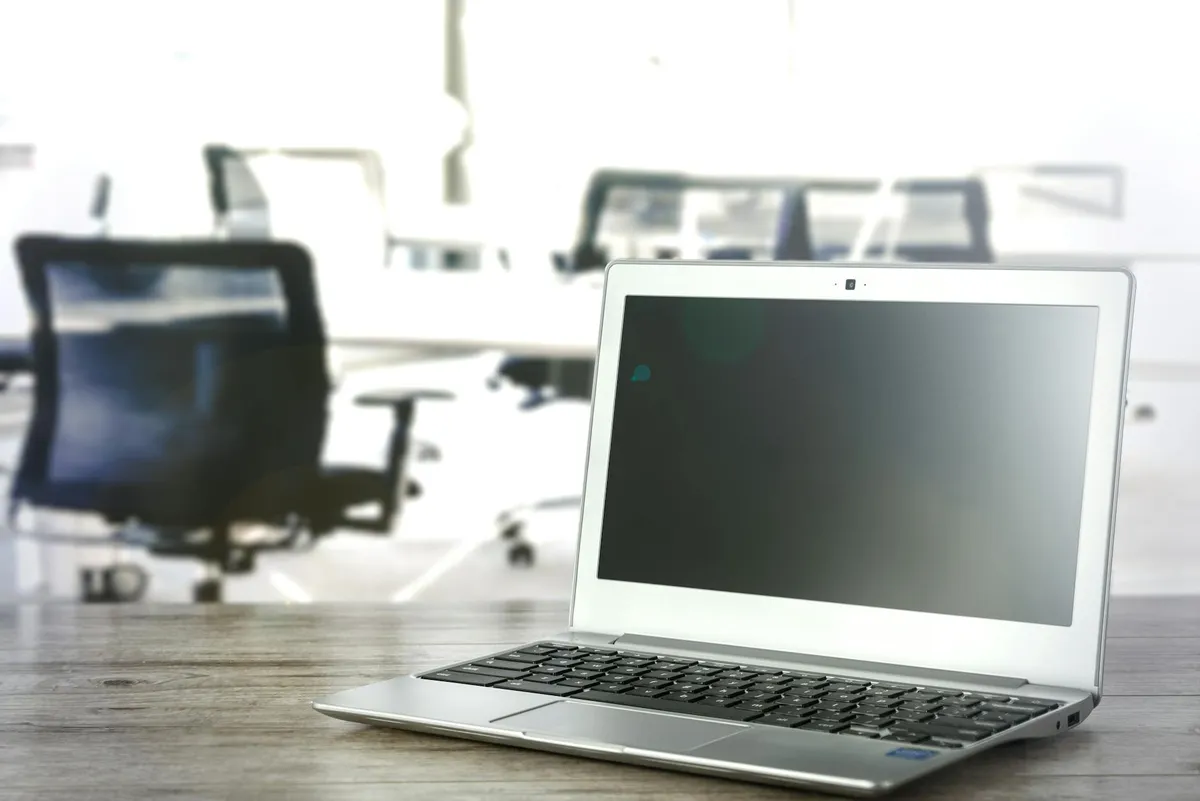 Laptop on a clean desk